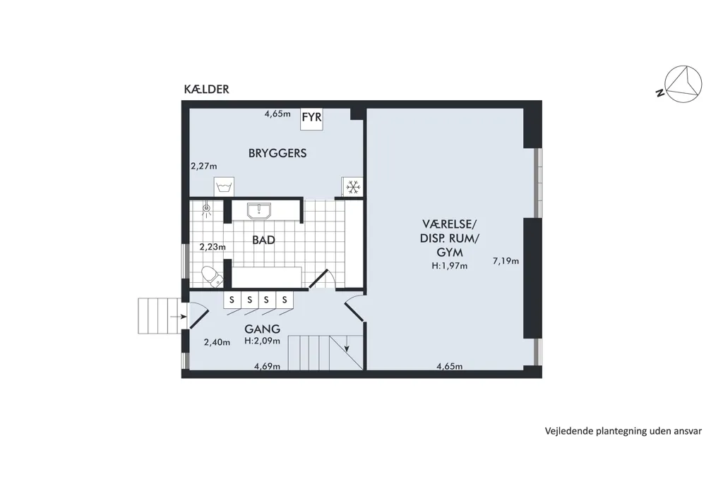 Plaan - Architectural Row House with Garden in Fuglebakke