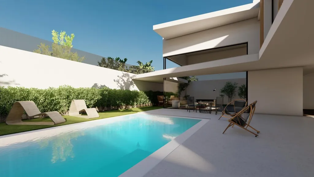 Pool - Detached Villa with Pool in Fortuna