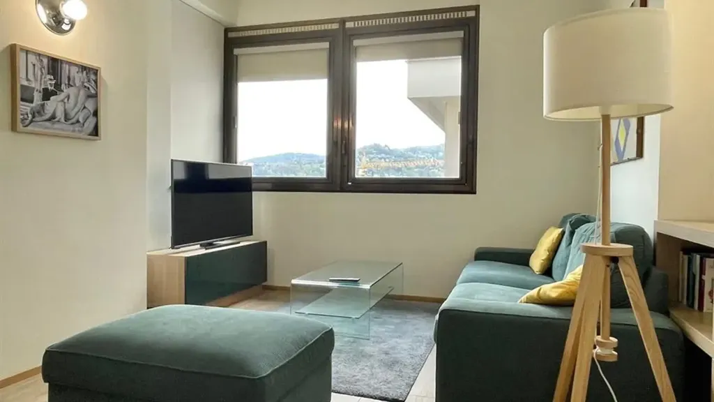 Living Room - Luxury Flat with Rooftop Pool in Turin
