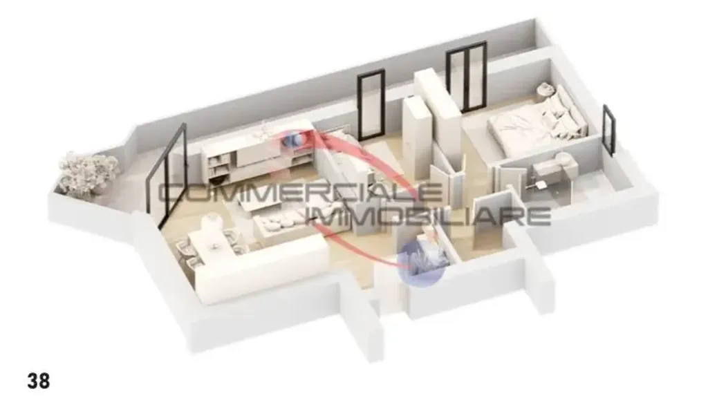 Plan - Apartment with Spacious Terrace in Chioggia