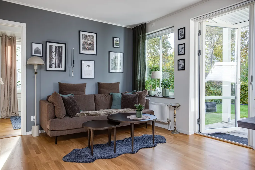 Séjour - Terraced Flat with Garden in Falkenberg