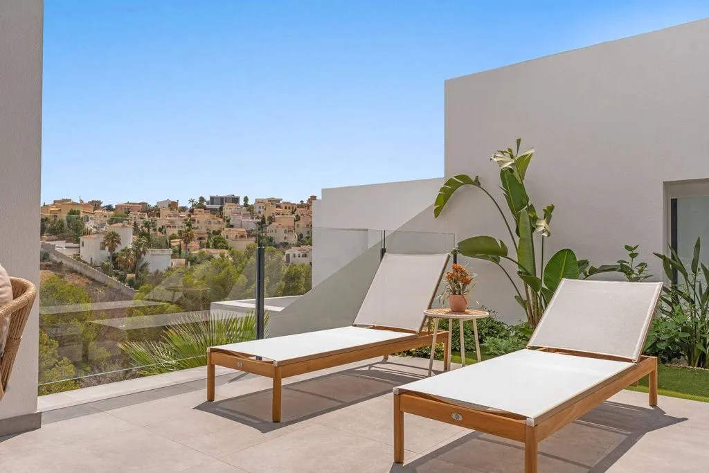 Terrasse - Luxury Penthouse with Pool in Benitachell