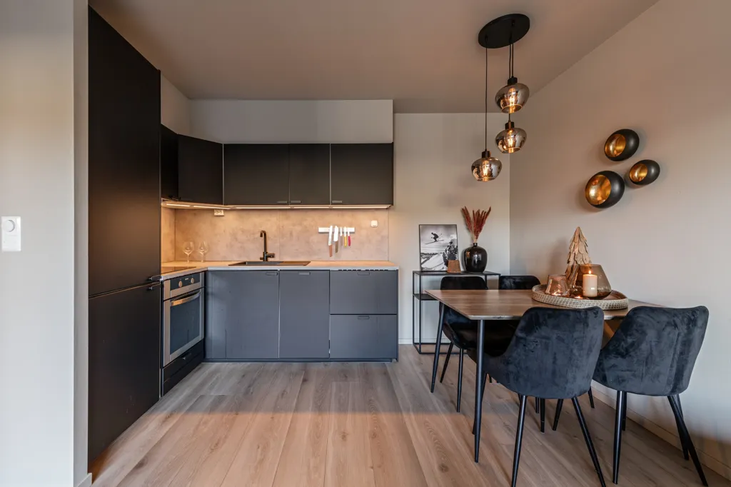 Kitchen - Modernised Apartment with Terrace in Geilo