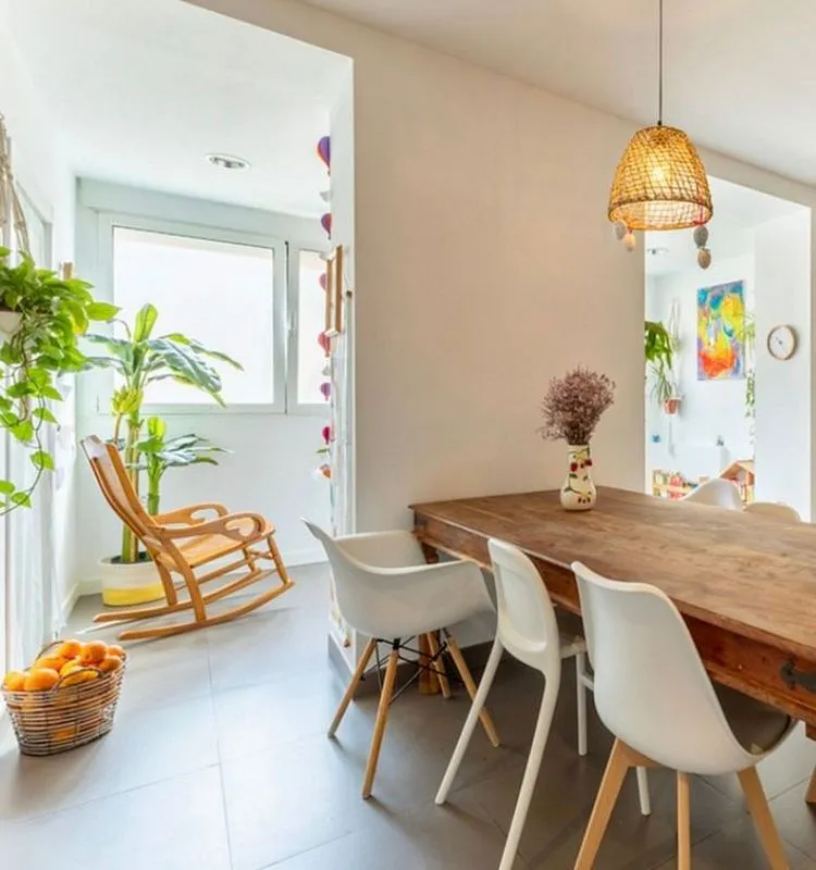 Söögituba - Amueblé Flat with Air Conditioning in Pla del Remei