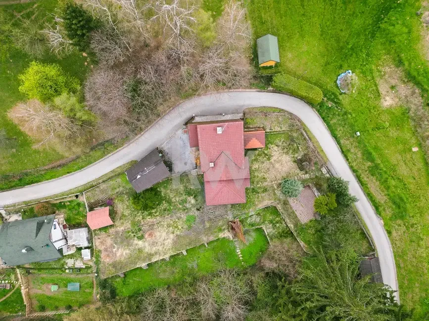 Vue aérienne - Spacious Country House with Garden in Rače