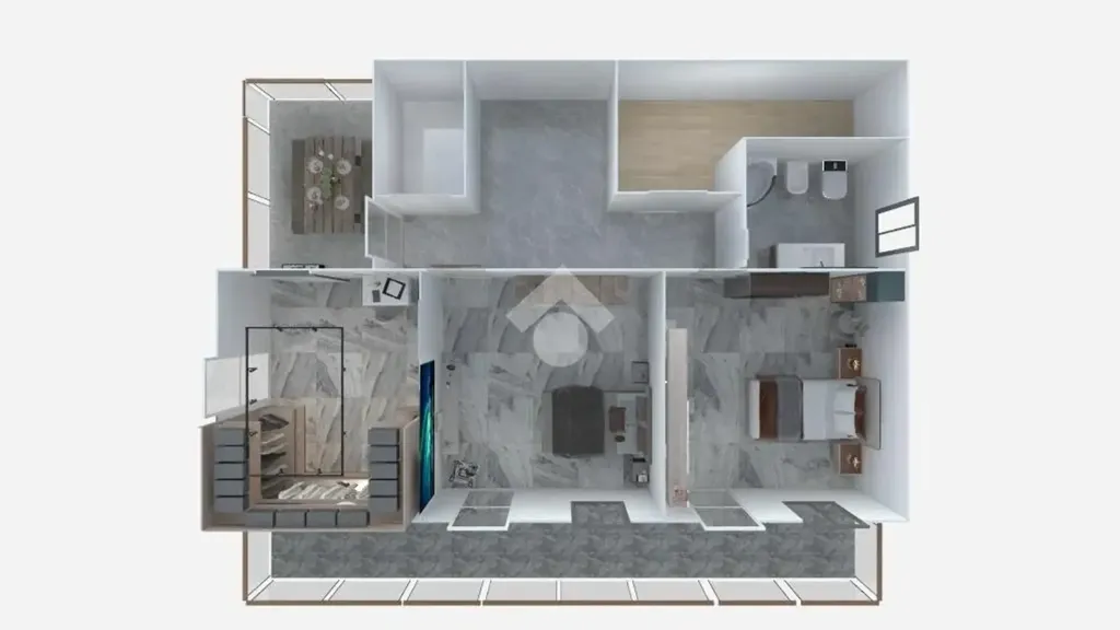 Plan - Villa with Garden in San Raffaele Cimena