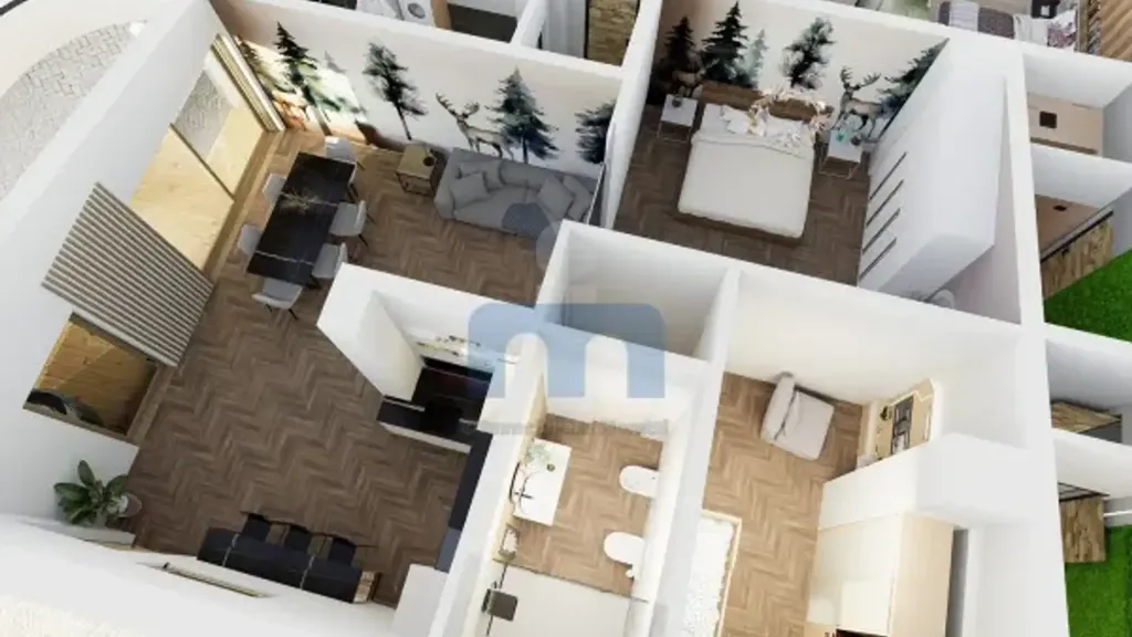 Plan - Rustic Apartment with Mountain View in Valfurva