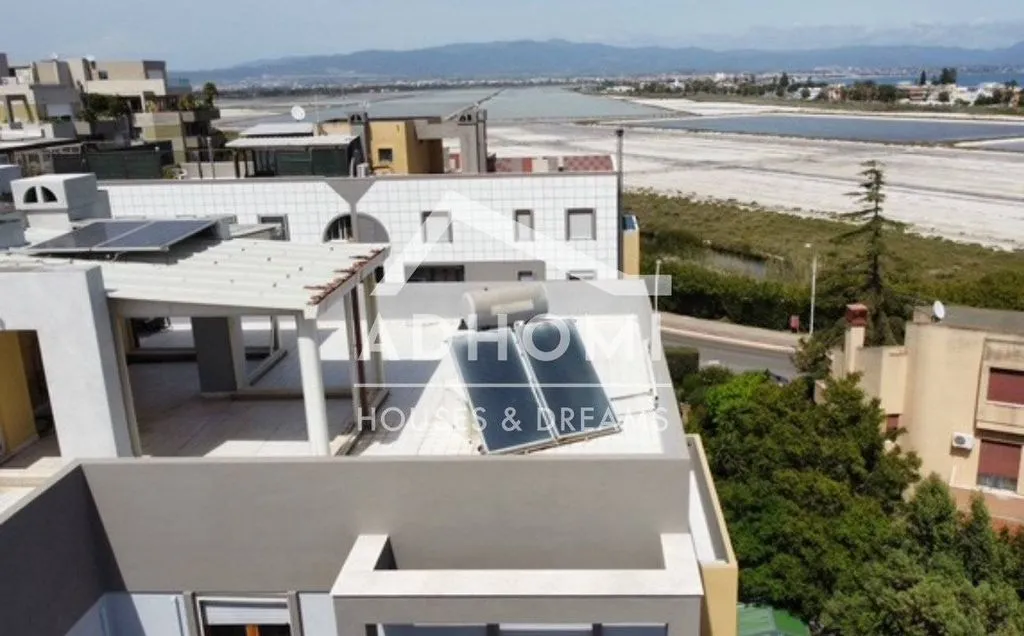 Vue aérienne - Penthouse with Sea View in Cagliari