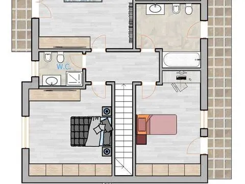 Plan - Modern Villa with Solar Panels in Limana, Veneto