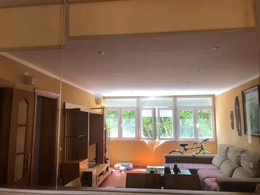 Living Room - Spacious Corner Flat with Terrace in Huelin