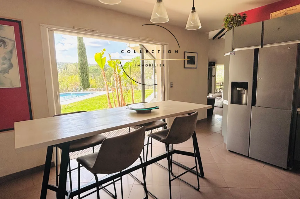 Cucina - Contemporary Villa with Pool in Grabels