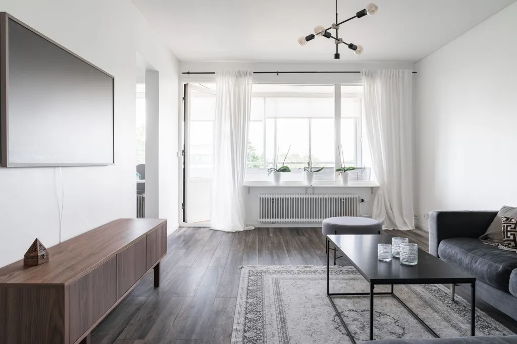 Séjour - Apartment with West-Facing Balcony in Elineberg