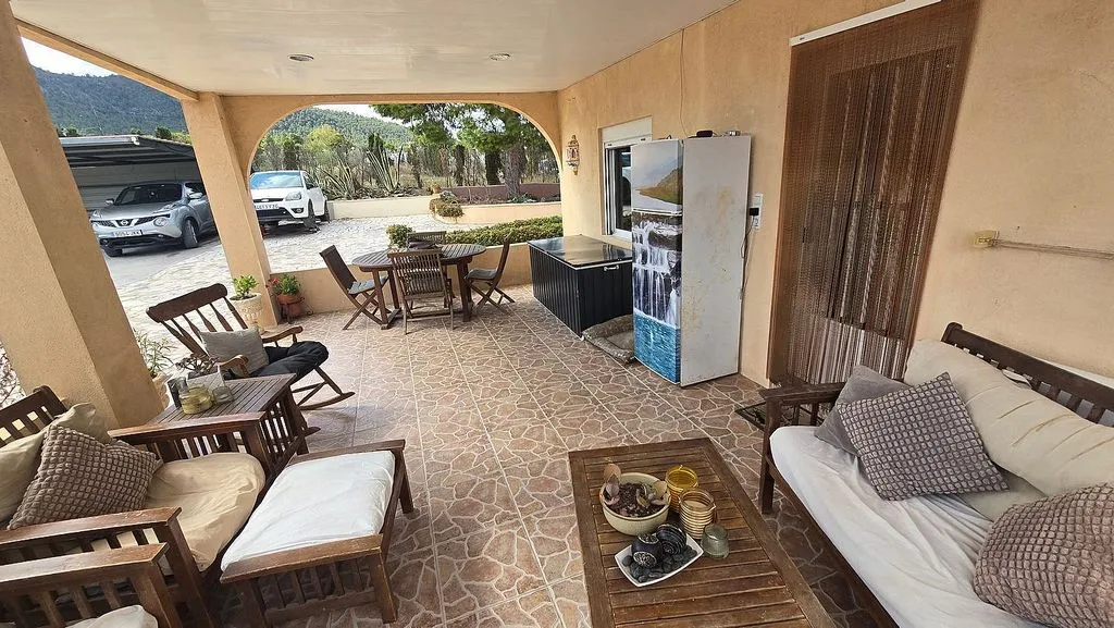 Terrasse - Chalet with Pool and Terrace in Sax