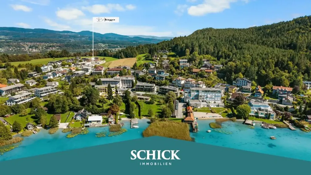Vue aérienne - Modern Apartments with Seaview in Faaker See