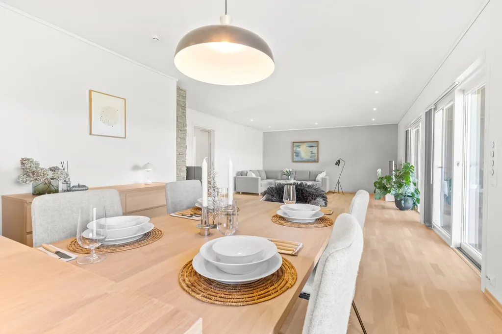 Sala da pranzo - Modern Apartment with Terrace in Lyngdal
