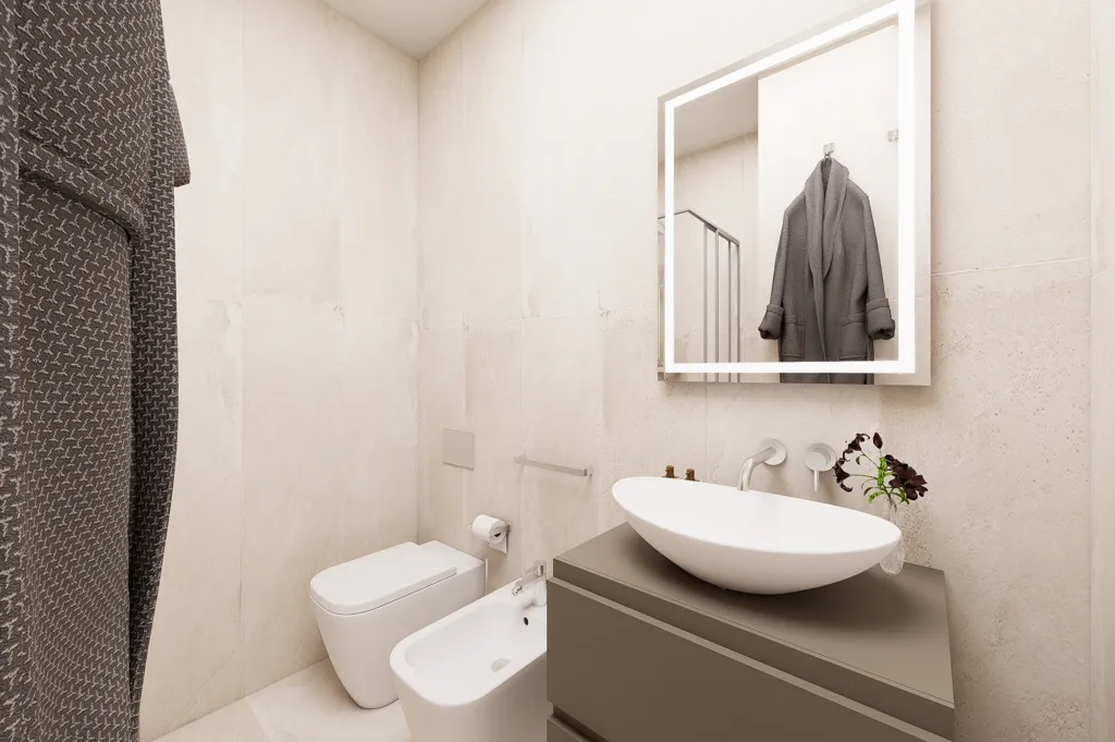 Salles de bain - Ground Floor Apartment with Courtyard View in Torino