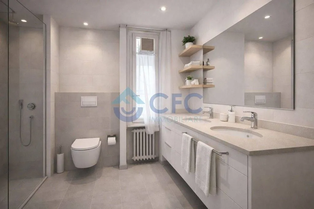 Bathrooms - Luxury Apartment in Historic Milan Centre