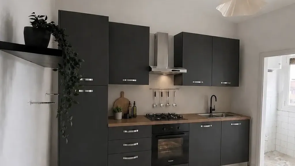 Cuisine - Rented Apartment with Balcony in Milan