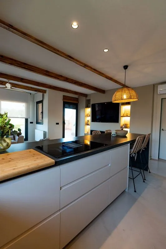 Köök - Duplex with Terrace in Rieral, Lloret de Mar