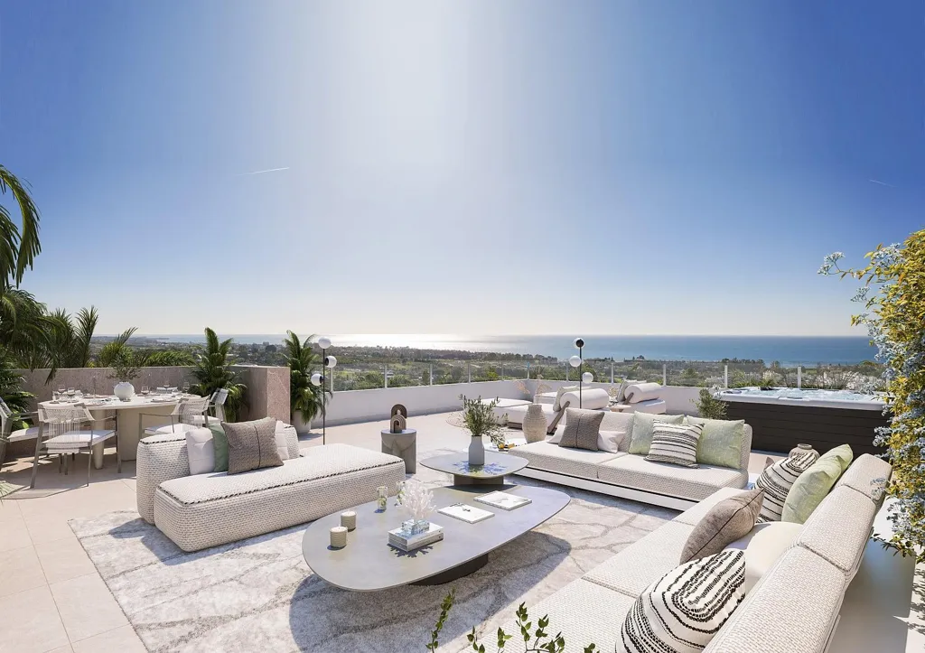 Terrasse - Apartment with Scenic Views in Estepona