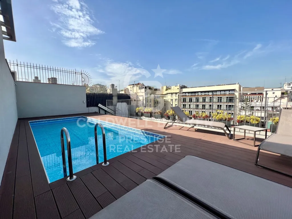 Bassein - Flat with Large Terrace in Eixample, Barcelona