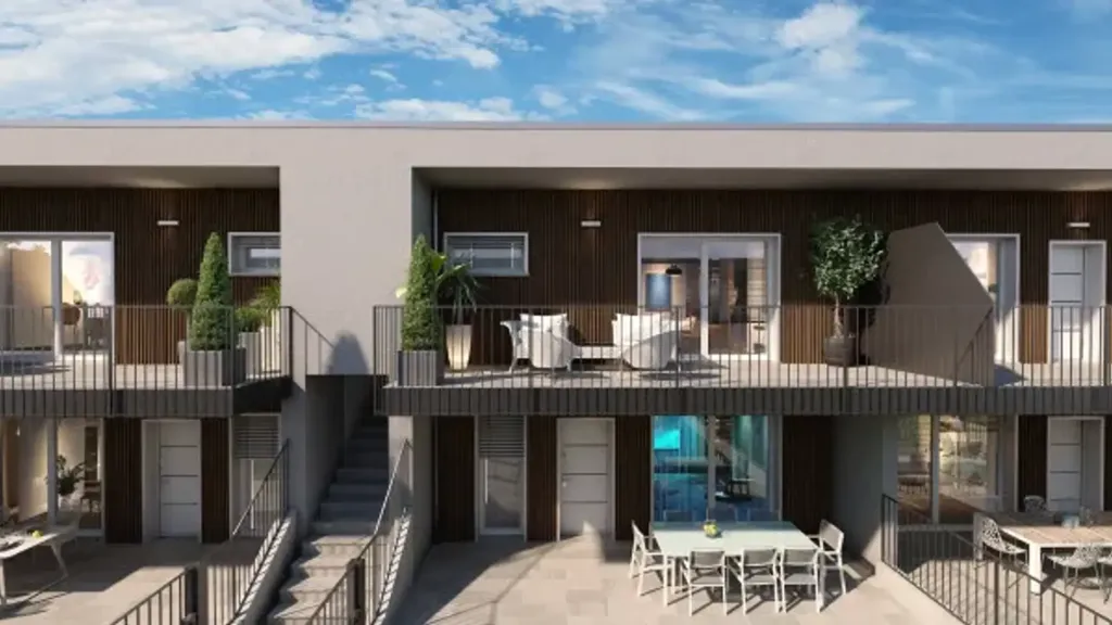 Trilocale with Private Garden in Treviolo