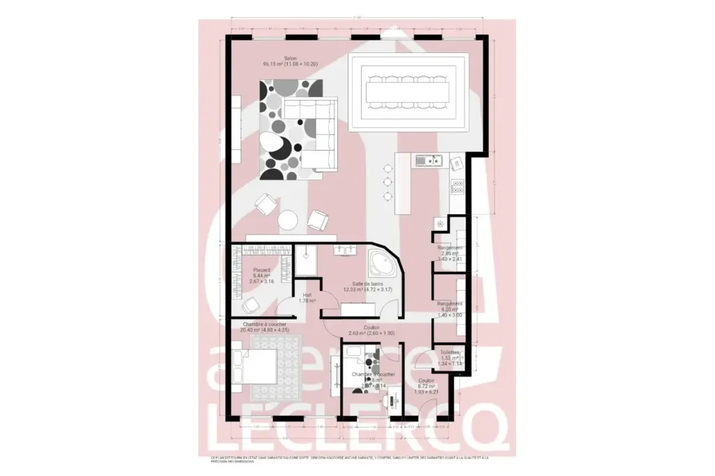 Plan - Loft avec Lignes Industrielles à Résidence Artic