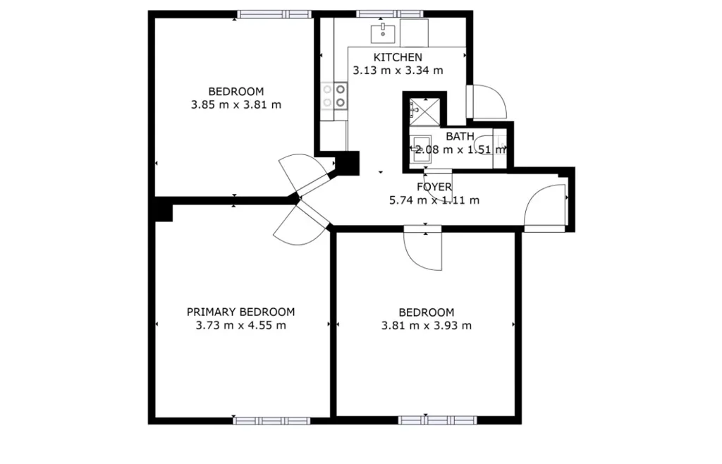 Plan - Renovated 3-Bedroom Flat in Aalborg