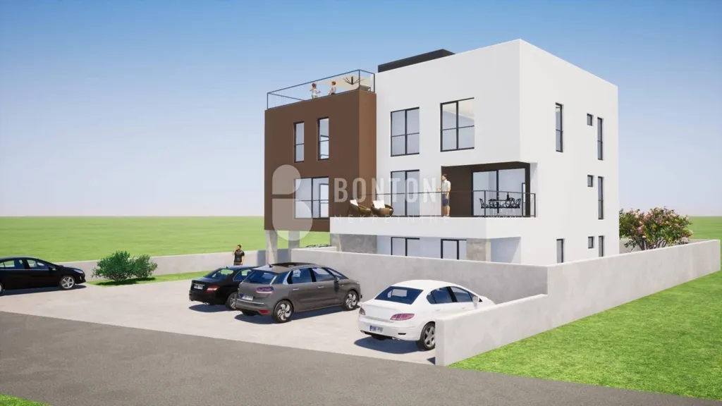 Two-Storey Apartment with Sea View in Zaton, Nin