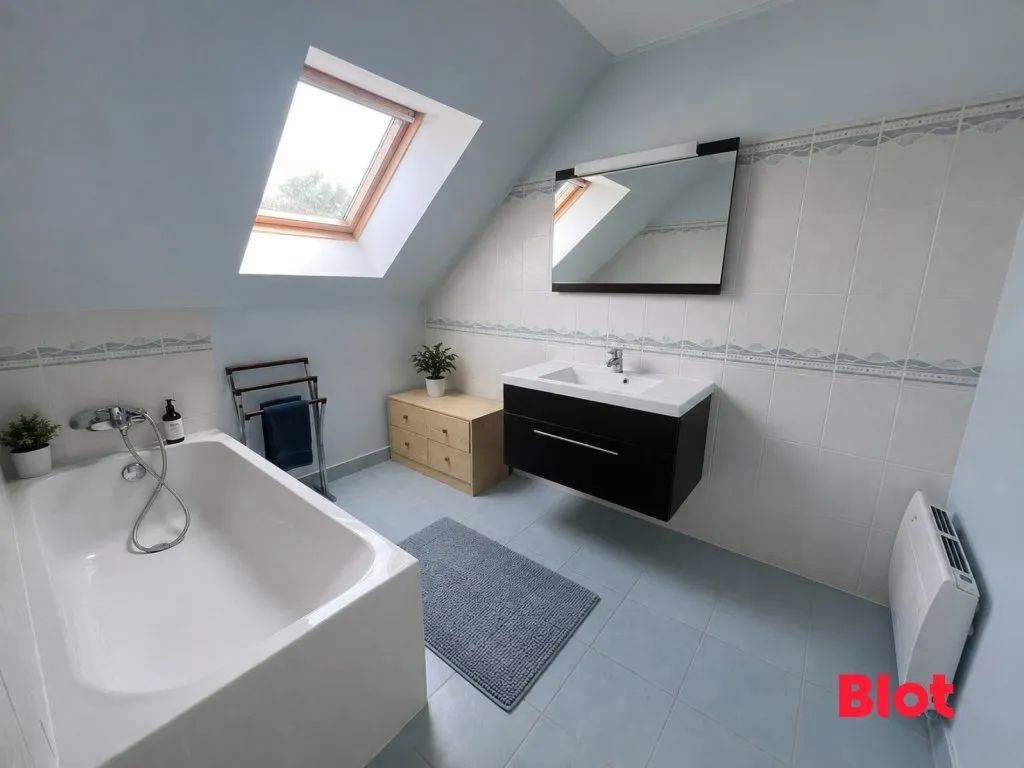 Salles de bain - Maison 4 Chambres au Centre de Theix
