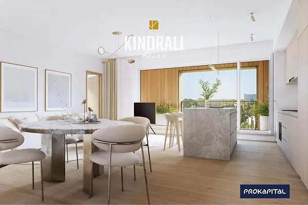 Dining Room - Apartment with Sauna and Balcony in Kristiine