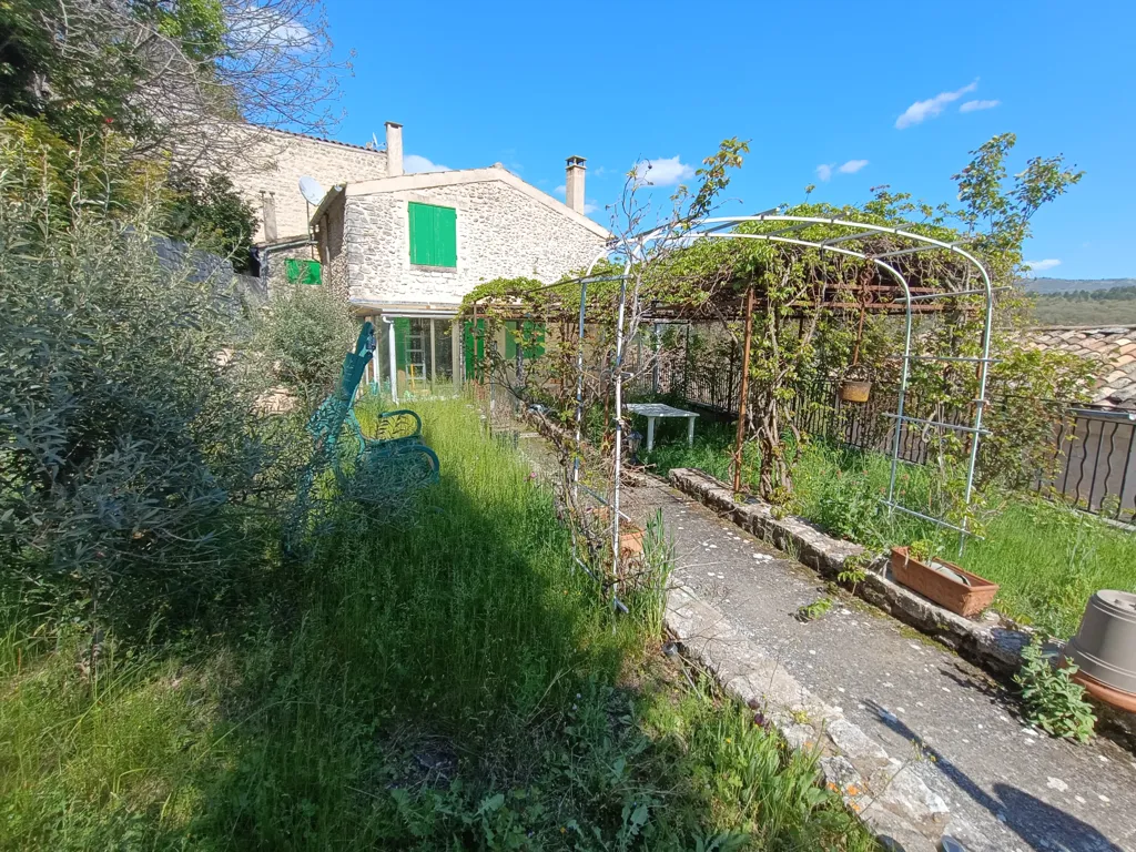 Garden - Rustic Village House with Garden in Monieux