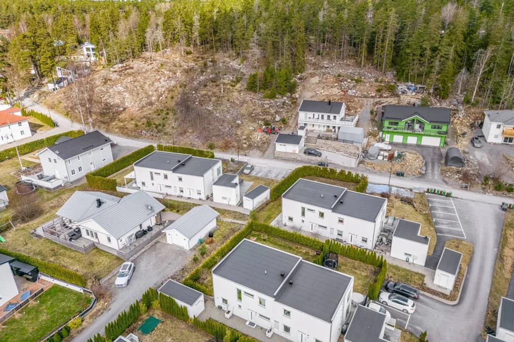 Vista aerea - Two-Storey Apartment with Panoramic Views in Glömsta