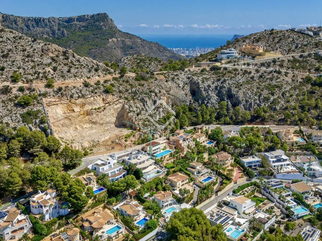 Vue aérienne - Luxury Villa with Sea View in Altea