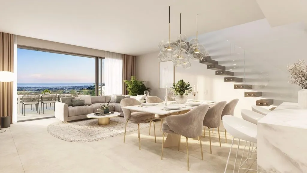 Dining Room - Luxury Flat with Sea View in Benahavís