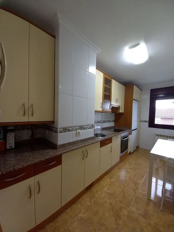 Kitchen - T2 Apartment with Terrace in Castrillón