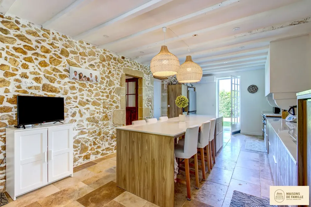 Cuisine - Maison de Maître avec Parc à Saint-Aubin