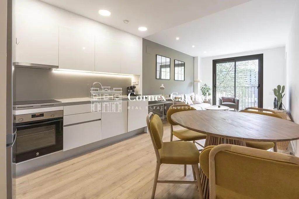 Köök - Apartment with Pool in Poblenou, Barcelona