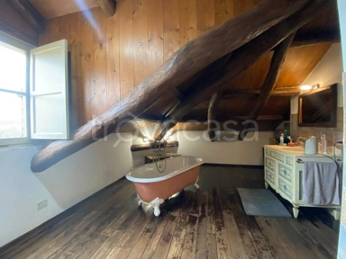 Bathrooms - Rustic Villa-Style Apartment with Garden in Moncalieri