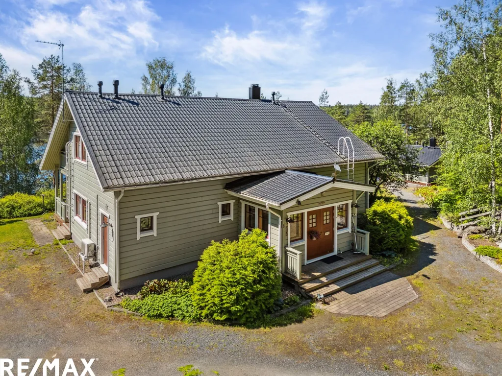 Vista aerea - Geothermal House with Private Beach in Taipalsaari