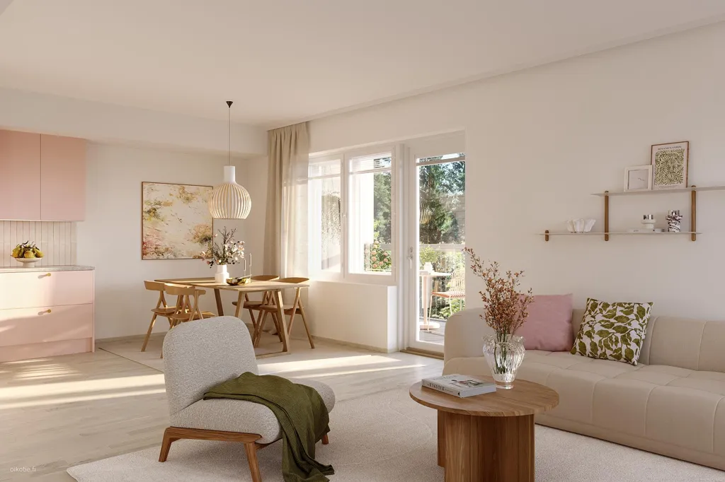 Séjour - New Apartment with Sauna in Raisio