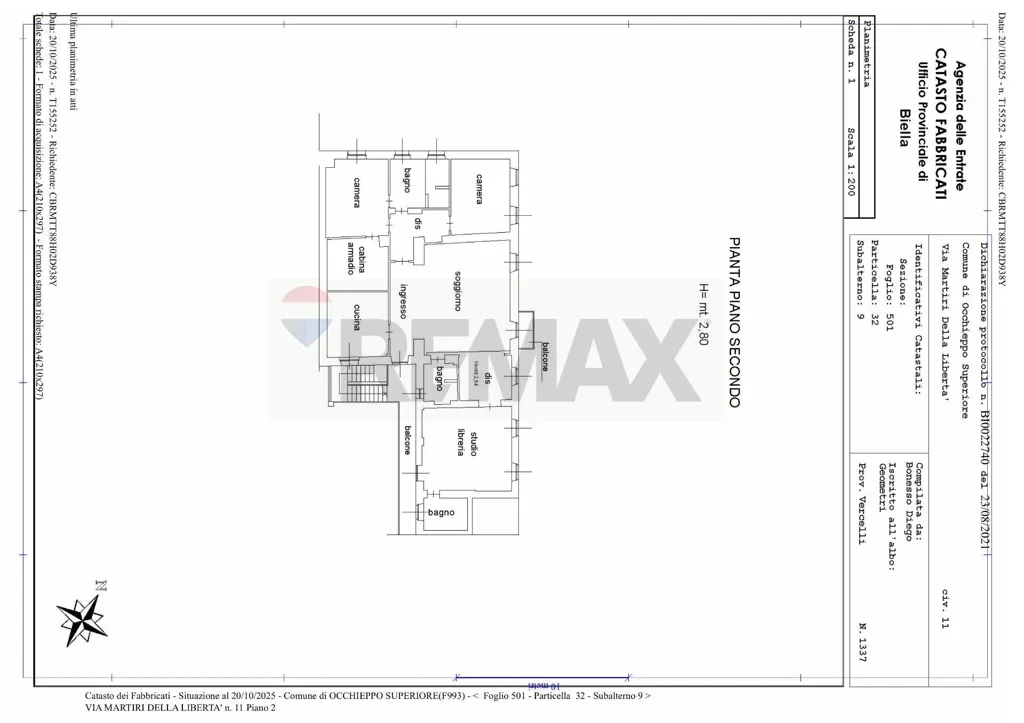 Triplex Villa with Garden in Occhieppo Superiore