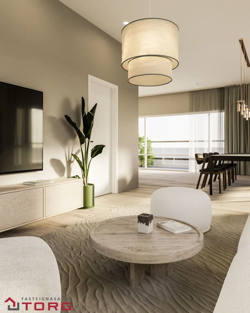 Séjour - Appartement 3 pièces à Garðabær
