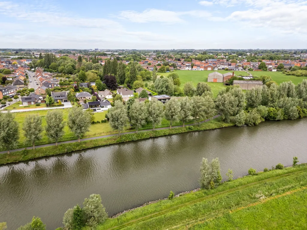 Vue aérienne - Villa à Renover près de la Leie à Bissegem