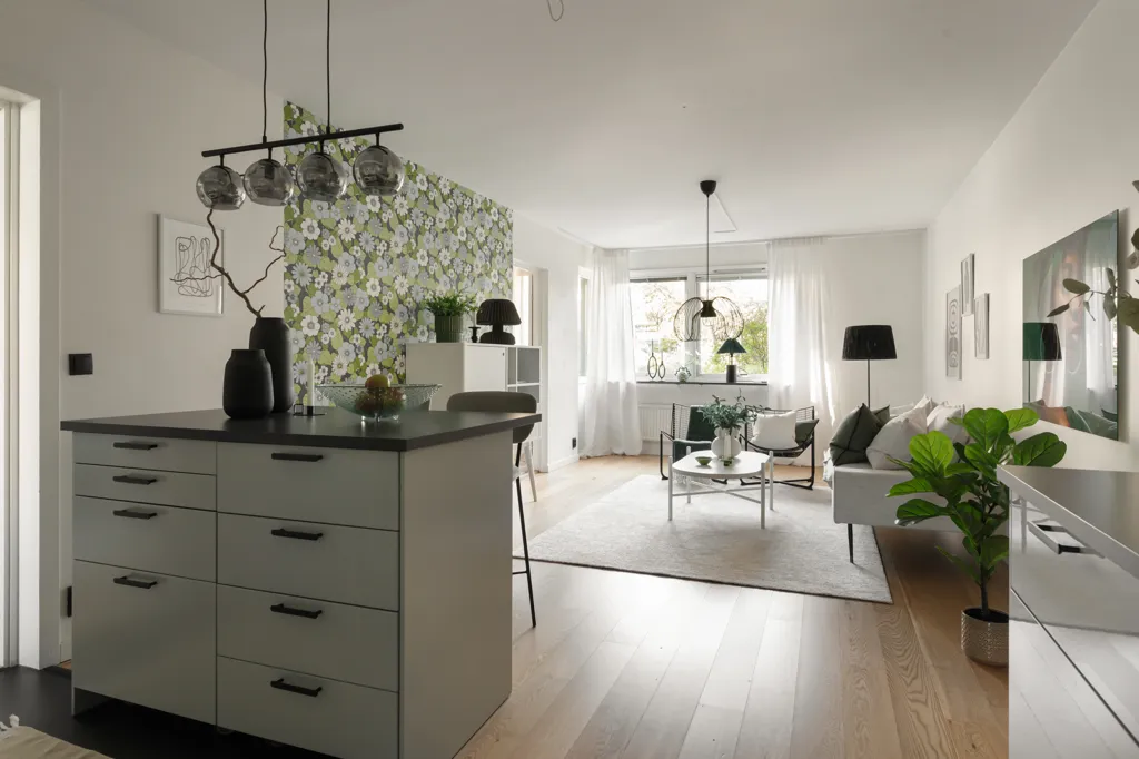 Köök - Open-Plan Apartment with Terrace in Majorna