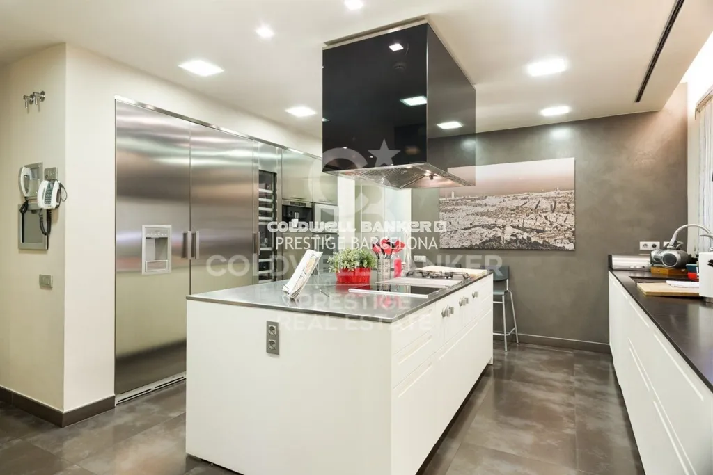 Cucina - Luxury Flat with Terrace in Sarria, Barcelona