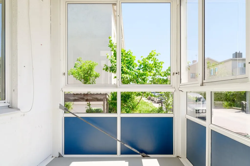 Balcon - Apartment with Large Glazed Balcony in Anderslöv