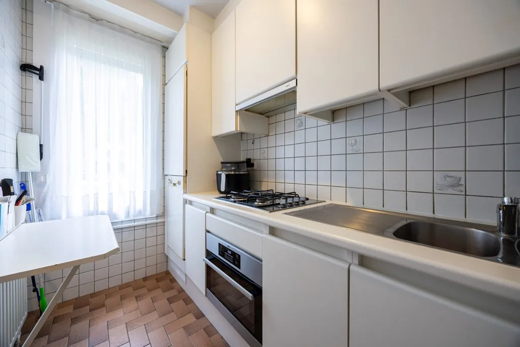 Cuisine - Appartement avec Terrasse et Garage à Schoten