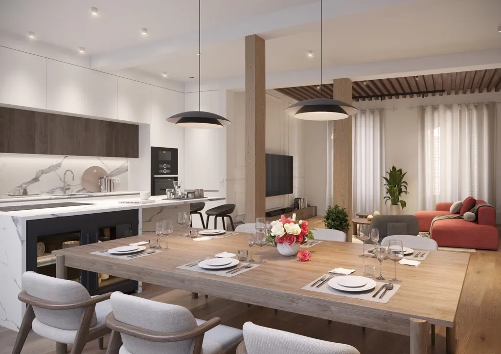 Salle à manger - Luxury Apartment with Terrace in Málaga
