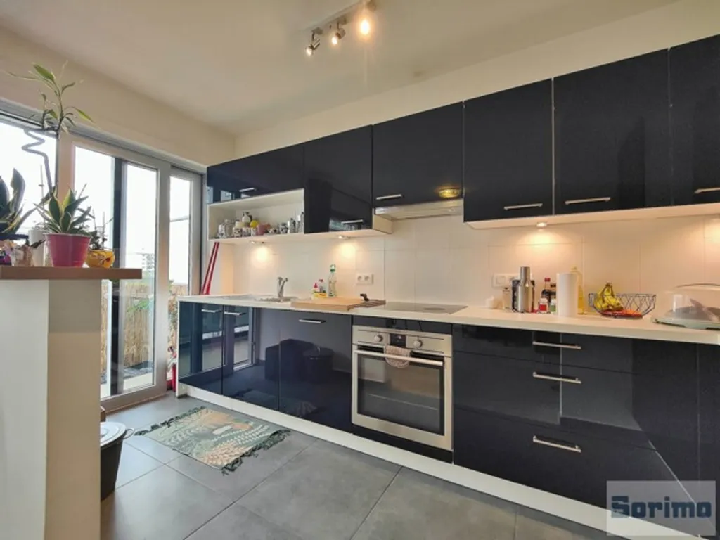Kitchen - 1-Bedroom Apartment with Terrace in Roodebeek Park